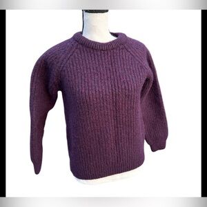 Aran Crafts Women’s Wool Sweater Purple Size S